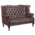 Диван из натуральной кожи на 4-х деревянных ножках из массива бука Thomas Seating brown варинант исполнения - 1 | Loft Concept в Тюмени