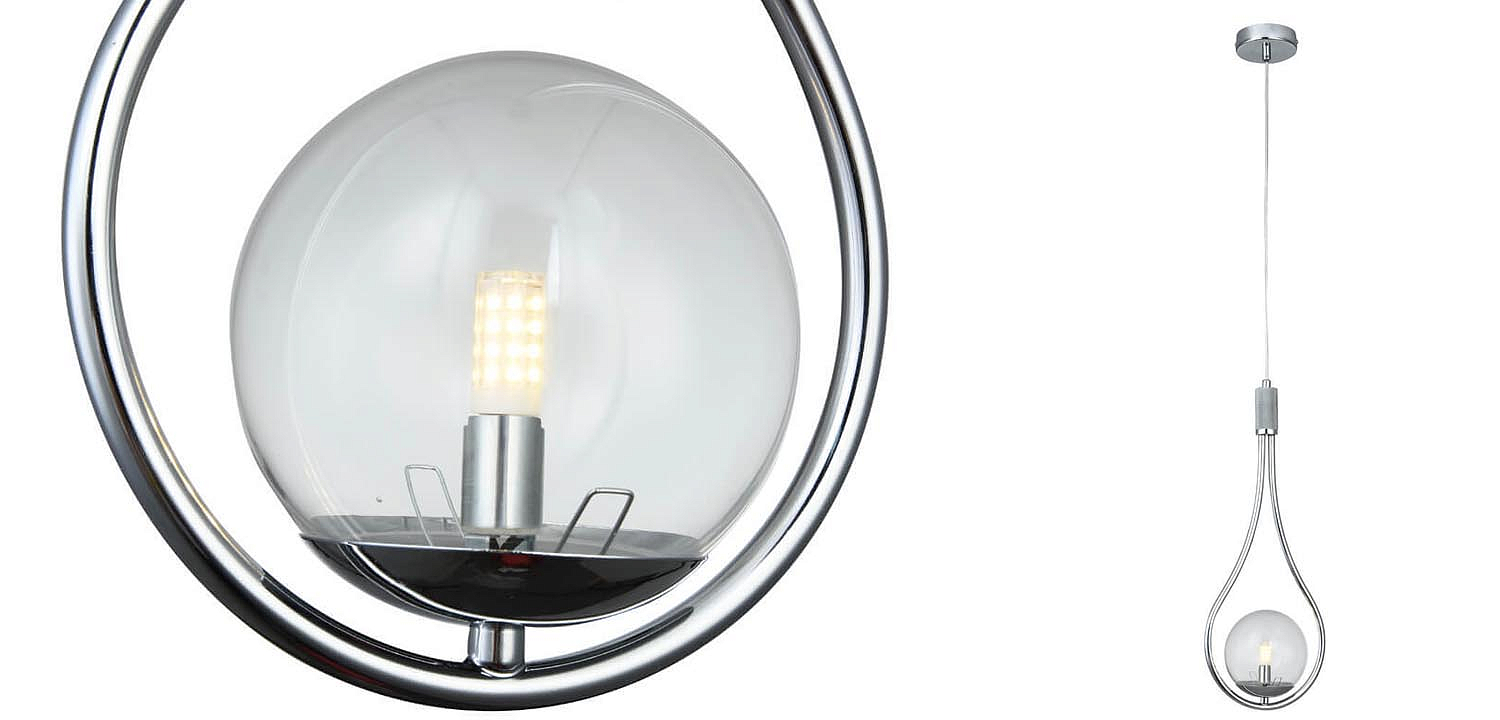 Подвесной светильник B.LUX C Ball drop chrome Подвесной светильник B.LUX C Ball drop chrome - Loft-Concept в Тюмени