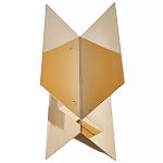 Дизайнерский журнальный стол фигурный золотого цвета Ufuri варинант исполнения - 1 | Loft Concept в Тюмени