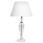 Настольная лампа хрустальная с белым абажуром Diamond Facets варинант исполнения - 1 | Loft Concept в Тюмени
