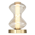 Настольная лампа светодиодная с волнообразным стеклянным плафоном Amphora of Light варинант исполнения - 3 | Loft Concept в Тюмени