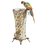 Ваза фарфоровая с птицей на бронзовой ветке Garden of Eden варинант исполнения - 1 | Loft Concept в Тюмени