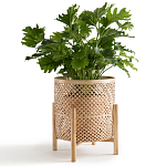 Кашпо на ножках из бамбука Bamboo Decor варинант исполнения - 5 | Loft Concept в Тюмени