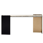 Консоль прямоугольная с основанием чёрного и золотого цвета Wrap варинант исполнения - 1 | Loft Concept в Тюмени