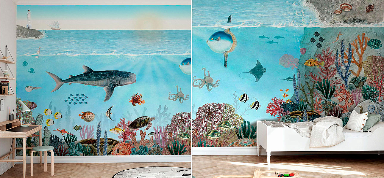 Обои ручная роспись Ocean Lookbook Обои ручная роспись Ocean Lookbook - Loft-Concept в Тюмени