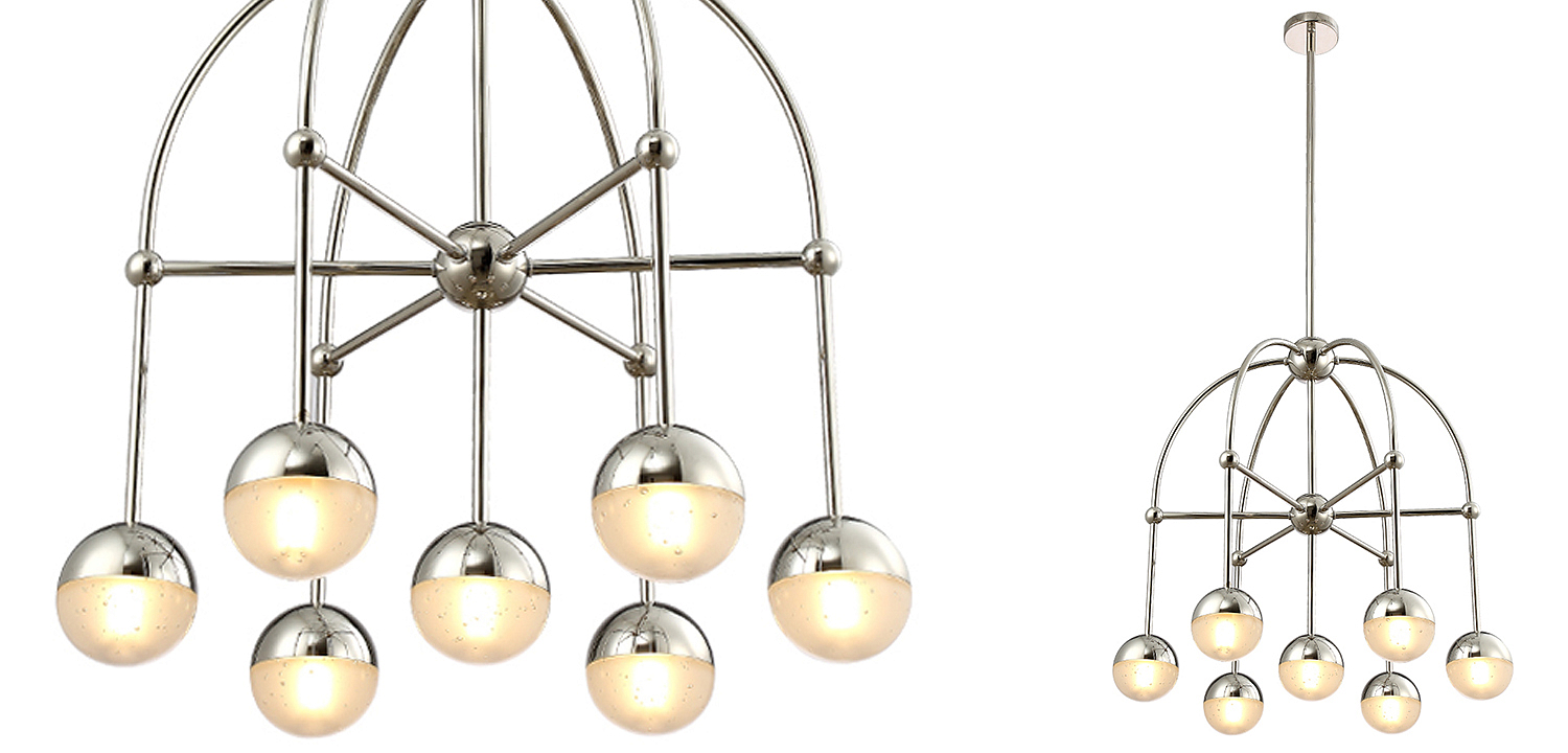 Люстра Heidy Chrome Chandelier 7 Люстра Heidy Chrome Chandelier 7 - Loft-Concept в Тюмени