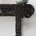 Черная резная консоль в Китайском стиле из массива Black Dragon Console варинант исполнения - 1 | Loft Concept в Тюмени