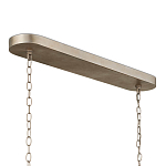 Люстра овальной формы с фактурным серебряным каркасом и тканевым абажуром Silver Honeycomb варинант исполнения - 4 | Loft Concept в Тюмени