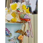 Ваза с птичкой из фарфора с бронзовыми элементами Garden of Eden варинант исполнения - 9 | Loft Concept в Тюмени