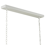 Люстра белая прямоугольная с абажурами в виде цветков тюльпана White Tulips варинант исполнения - 5 | Loft Concept в Тюмени