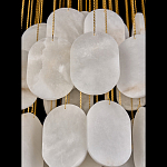 Люстра с овальными подвесками из натурального камня Spatial Composition варинант исполнения - 5 | Loft Concept в Тюмени