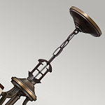 Люстра бронзового цвета с бежевыми абажурами из органзы в классическом стиле Hinkley варинант исполнения - 10 | Loft Concept в Тюмени