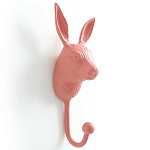 Настенный крючок в виде зайца Hare Wall Hook Pink варинант исполнения - 3 | Loft Concept в Тюмени