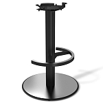 Барный стул вращающийся со спинкой и подлокотниками Douglas Rhombus Черный Велюр варинант исполнения - 4 | Loft Concept в Тюмени