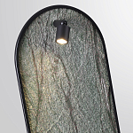 Настенный светильник зеленого цвета с черной рамкой овальной формы с полкой Herbarium  варинант исполнения - 4 | Loft Concept в Тюмени