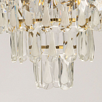 Люстра многоярусная с овальными прозрачными подвесками 36 см Harmonica варинант исполнения - 10 | Loft Concept в Тюмени