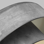 Подвесной светильник с массивным круглым стальным плафоном серого цвета в индустриальном стиле на цепи Feiss варинант исполнения - 3 | Loft Concept в Тюмени