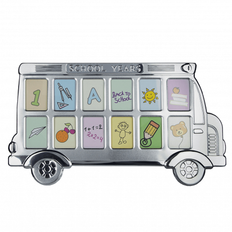 Фоторамка детская Childhood Corner Bus 12 фото Серебристый Фоторамка детская Childhood Corner Bus 12 фото Серебристый в Тюмени | Loft Concept