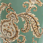 Настольная лампа бирюзовая с цветочным принтом Turquoise Flight варинант исполнения - 6 | Loft Concept в Тюмени