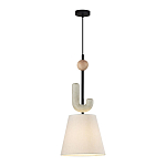 Подвесной светильник с бежевым тканевым плафоном Flourish варинант исполнения - 2 | Loft Concept в Тюмени