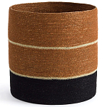 Плетеная корзина в полоску Kudio Wicker Basket варинант исполнения - 1 | Loft Concept в Тюмени