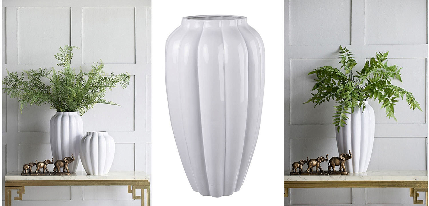 Ваза Carambola Vase white high Ваза Carambola Vase white high - Loft-Concept в Тюмени
