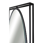 Зеркало овальное в металлической оправе в стиле лофт Urban Style Space варинант исполнения - 3 | Loft Concept в Тюмени