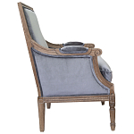Кресло William Classical Armchair grey velvet варинант исполнения - 1 | Loft Concept в Тюмени