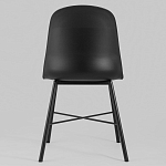 Стул из прочного пластика на металлическом основании Anora Black варинант исполнения - 4 | Loft Concept в Тюмени