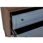 Комод серый из массива бука с 3-мя ящиками Wenge Light варинант исполнения - 3 | Loft Concept в Тюмени