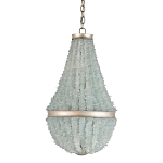 Люстра с каскадом из стеклянных декоративных элементов Shining Sea Glass варинант исполнения - 2 | Loft Concept в Тюмени