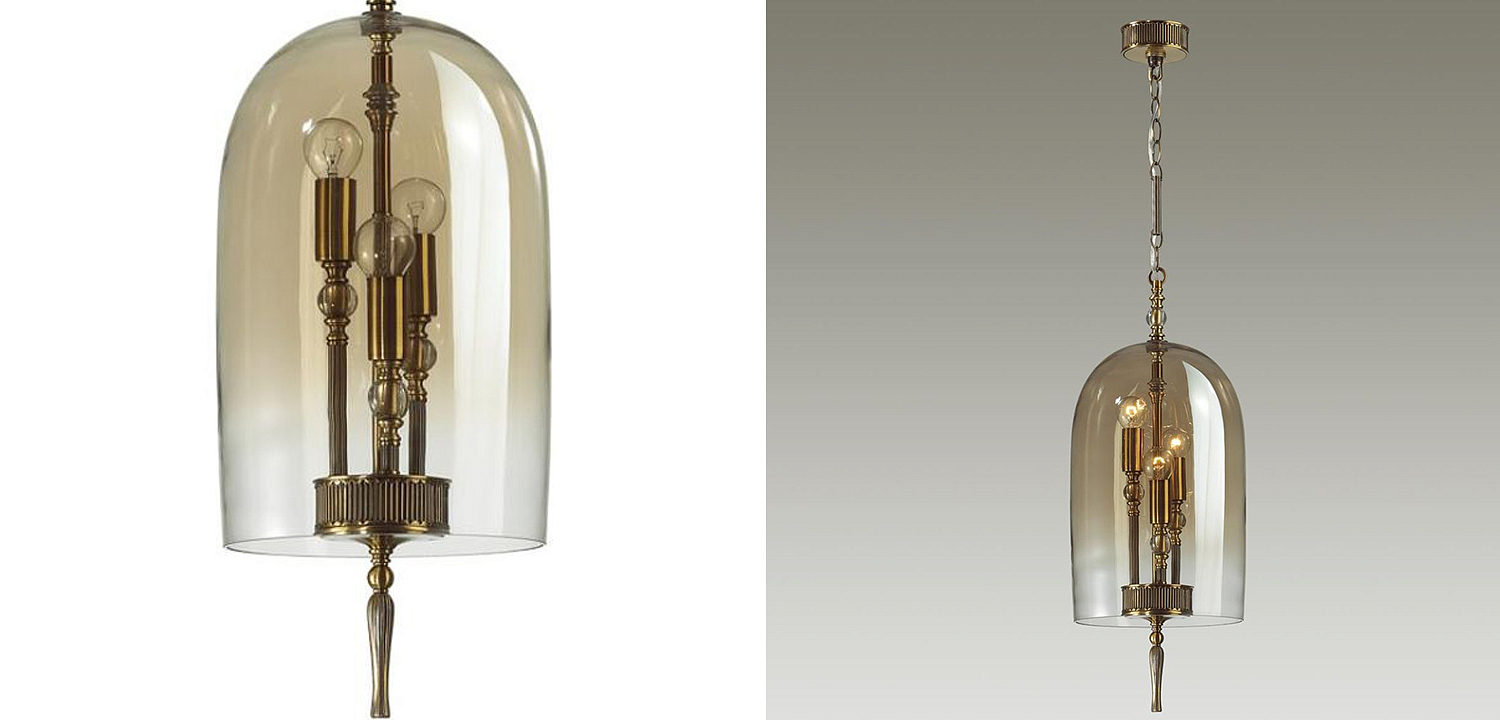 Подвесной светильник Glass Dome Bronze 24 Подвесной светильник Glass Dome Bronze 24 - Loft-Concept в Тюмени