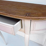 Деревянная консоль с ящиком в стиле прованс Montmartre Provence Connsole Table варинант исполнения - 3 | Loft Concept в Тюмени