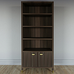 Книжный Стеллаж Elsa Dreams Walnut с задней стенкой варинант исполнения - 5 | Loft Concept в Тюмени