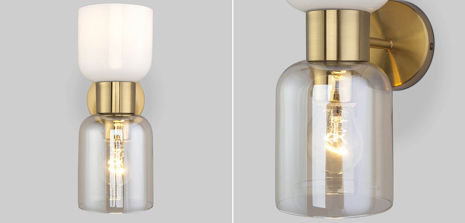 Бра Light maker studio Sconce white and smok brass Бра Light maker studio Sconce white and smok brass - Loft-Concept в Тюмени