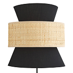 Бра с плетеным декором Bonnie Wicker Black Wall Lamp варинант исполнения - 1 | Loft Concept в Тюмени