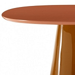 Обеденный стол оранжевый с тонкой столешницей и основанием в виде конуса Viola варинант исполнения - 1 | Loft Concept в Тюмени