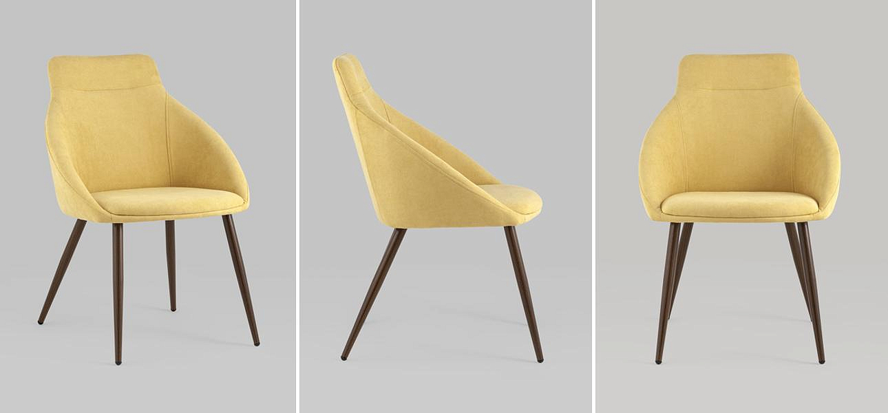 Стул Queenie Chair Желтый Цвет Стул Queenie Chair Желтый Цвет - Loft-Concept в Тюмени