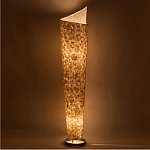 Торшер из перламутра на металлическом каркасе Indonesian Spiral варинант исполнения - 2 | Loft Concept в Тюмени