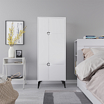 Комод белый с 4-мя дверцами на металлических ножках SPARK MULTIPURPOSE CABINET WHITE варинант исполнения - 1 | Loft Concept в Тюмени
