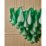 Люстра из стеклянных зеленых лепестков Petalled Illuminator варинант исполнения - 5 | Loft Concept в Тюмени