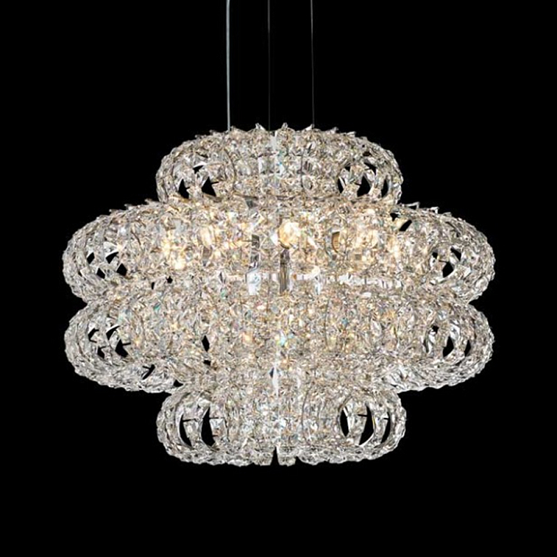 Люстра круглая с россыпью хрусталя Perfection of Diamonds Хром Прозрачный Люстра круглая с россыпью хрусталя Perfection of Diamonds Хром Прозрачный в Тюмени | Loft Concept