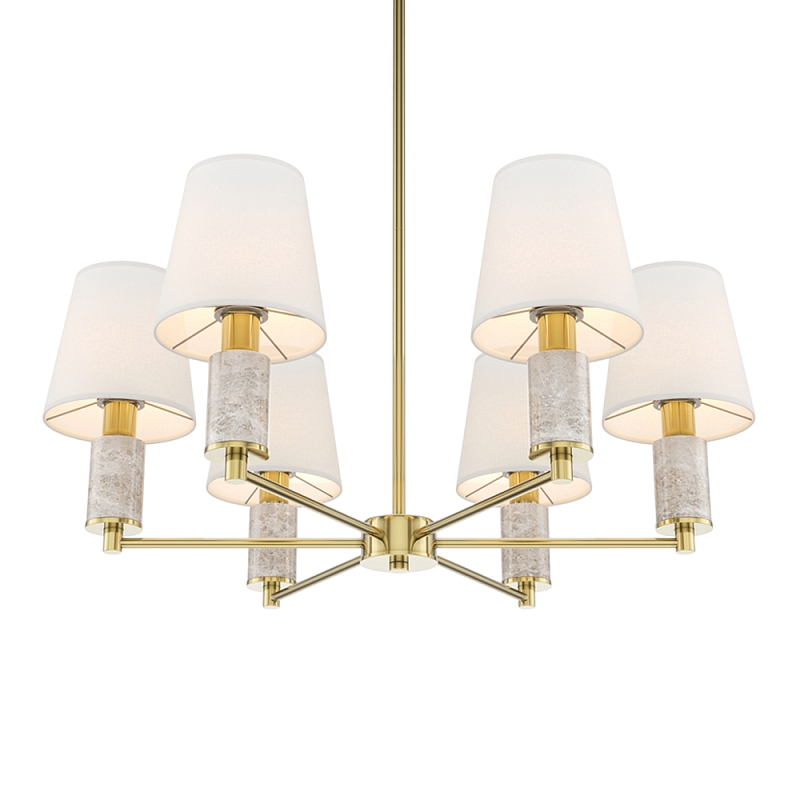 Люстра подвесная Lira Латунь Серый Белый в Тюмени | Loft Concept 