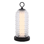 Настольная лампа с прозрачным факутрным стеклянным плафоном Sonora варинант исполнения - 1 | Loft Concept в Тюмени