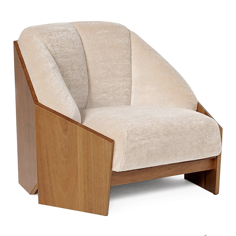 Премиальное кресло Karhan Молочный Дерево Акация в Тюмени | Loft Concept 