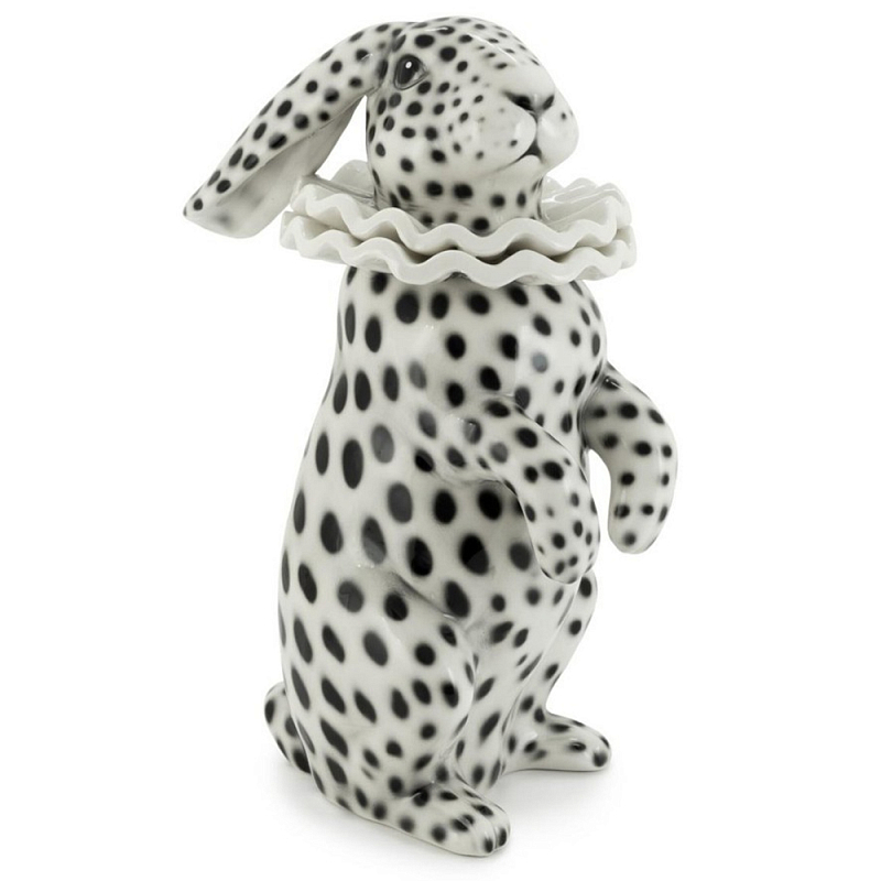 Статуэтка Rabbit Collar White Black Белый Черный Статуэтка Rabbit Collar White Black Белый Черный в Тюмени | Loft Concept