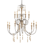 Люстра с состаренными резными элементами Big Graceful Profile варинант исполнения - 4 | Loft Concept в Тюмени