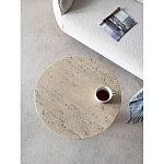 Столик приставной с круглой столешницей Textured Cream Table варинант исполнения - 5 | Loft Concept в Тюмени