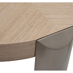 Столик журнальный круглый со светлым шпоном Light Veneer Table варинант исполнения - 2 | Loft Concept в Тюмени