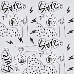 Плитка с узором Граффити 3 варинант исполнения - 1 | Loft Concept в Тюмени